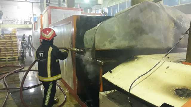 آتش سوزی کارخانه تولیدی کیک